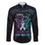 Suicide Awareness Memorial Family Matching Long Sleeve Bodycon Dress and Hawaiian Shirt I Wear Purple and Teal For Someone I Miss - Polynesian Pride