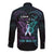 Suicide Awareness Memorial Long Sleeve Button Shirt I Wear Purple and Teal For Someone I Miss - Polynesian Pride
