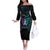 Suicide Awareness Memorial Off The Shoulder Long Sleeve Dress I Wear Purple and Teal For Someone I Miss - Polynesian Pride