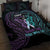 Suicide Awareness Memorial Quilt Bed Set I Wear Purple and Teal For Someone I Miss - Polynesian Pride