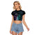 Suicide Awareness Memorial Raglan Cropped T Shirt I Wear Purple and Teal For Someone I Miss - Polynesian Pride