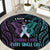 Suicide Awareness Memorial Round Carpet I Wear Purple and Teal For Someone I Miss - Polynesian Pride