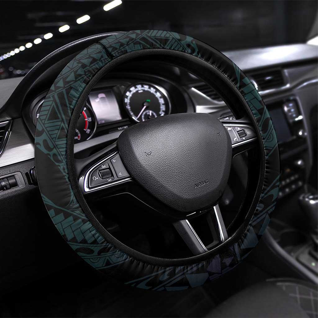 Suicide Awareness Memorial Steering Wheel Cover I Wear Purple and Teal For Someone I Miss - Polynesian Pride