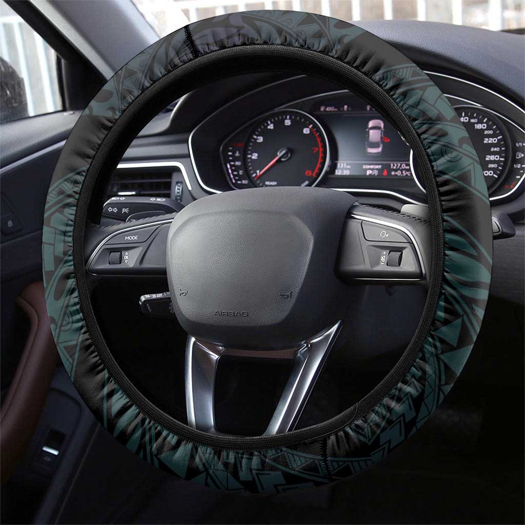 Suicide Awareness Memorial Steering Wheel Cover I Wear Purple and Teal For Someone I Miss - Polynesian Pride