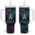 Suicide Awareness Memorial Tumbler With Handle I Wear Purple and Teal For Someone I Miss - Polynesian Pride