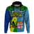 Custom Malampa Fiji Day Hoodie Together We Grow Proud Polynesian Tapa Artsy LT14 Pullover Hoodie Blue - Polynesian Pride