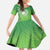 Polynesia Depression Awareness Family Matching Mermaid Dress and Hawaiian Shirt Sunflower Green Ribbons Polynesian Tattoo