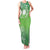 Polynesia Depression Awareness Family Matching Tank Maxi Dress and Hawaiian Shirt Sunflower Green Ribbons Polynesian Tattoo
