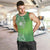 Polynesia Depression Awareness Men Tank Top Sunflower Green Ribbons Polynesian Tattoo