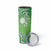 Polynesia Depression Awareness Skinny Tumbler Sunflower Green Ribbons Polynesian Tattoo