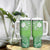 Polynesia Depression Awareness Tumbler With Handle Sunflower Green Ribbons Polynesian Tattoo