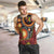 Celebrating 50 Years Papua New Guinea Men Tank Top Aboriginal Mix Papuan Pattern - Polynesian Pride