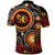 Celebrating 50 Years Papua New Guinea Polo Shirt Aboriginal Mix Papuan Pattern - Polynesian Pride