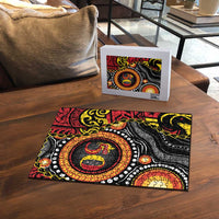 Celebrating 50 Years Papua New Guinea Puzzle Aboriginal Mix Papuan Pattern - Polynesian Pride