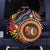 Celebrating 50 Years Papua New Guinea Spare Tire Cover Aboriginal Mix Papuan Pattern - Polynesian Pride