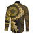 Vanuatu Family Matching Short Sleeve Bodycon Dress and Hawaiian Shirt Hibisus Polynesian Pattern Gold - Polynesian Pride