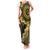 Vanuatu Family Matching Tank Maxi Dress and Hawaiian Shirt Hibisus Polynesian Pattern Gold - Polynesian Pride