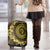 Vanuatu Luggage Cover Hibisus Polynesian Pattern Gold - Polynesian Pride