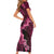 Vanuatu Family Matching Short Sleeve Bodycon Dress and Hawaiian Shirt Hibisus Polynesian Pattern Pink - Polynesian Pride