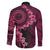 Vanuatu Family Matching Tank Maxi Dress and Hawaiian Shirt Hibisus Polynesian Pattern Pink - Polynesian Pride