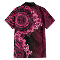 Vanuatu Hawaiian Shirt Hibisus Polynesian Pattern Pink - Polynesian Pride
