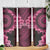 Vanuatu Skinny Tumbler Hibisus Polynesian Pattern Pink - Polynesian Pride