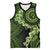 Vanuatu Basketball Jersey Hibisus Polynesian Pattern Green - Polynesian Pride