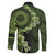 Vanuatu Family Matching Long Sleeve Bodycon Dress and Hawaiian Shirt Hibisus Polynesian Pattern Green - Polynesian Pride