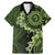 Vanuatu Family Matching Mermaid Dress and Hawaiian Shirt Hibisus Polynesian Pattern Green - Polynesian Pride