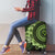 Vanuatu Luggage Cover Hibisus Polynesian Pattern Green - Polynesian Pride