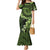 Vanuatu Mermaid Dress Hibisus Polynesian Pattern Green - Polynesian Pride