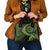 Vanuatu Shoulder Handbag Hibisus Polynesian Pattern Green - Polynesian Pride
