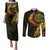 Vanuatu Couples Matching Puletasi and Long Sleeve Button Shirt Hibisus Polynesian Pattern Reggae - Polynesian Pride