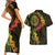 Vanuatu Couples Matching Short Sleeve Bodycon Dress and Hawaiian Shirt Hibisus Polynesian Pattern Reggae - Polynesian Pride