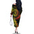 Vanuatu Family Matching Off The Shoulder Long Sleeve Dress and Hawaiian Shirt Hibisus Polynesian Pattern Reggae - Polynesian Pride