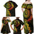 Vanuatu Family Matching Off Shoulder Maxi Dress and Hawaiian Shirt Hibisus Polynesian Pattern Reggae - Polynesian Pride