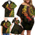 Vanuatu Family Matching Off Shoulder Short Dress and Hawaiian Shirt Hibisus Polynesian Pattern Reggae - Polynesian Pride