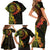 Vanuatu Family Matching Short Sleeve Bodycon Dress and Hawaiian Shirt Hibisus Polynesian Pattern Reggae - Polynesian Pride