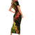 Vanuatu Family Matching Short Sleeve Bodycon Dress and Hawaiian Shirt Hibisus Polynesian Pattern Reggae - Polynesian Pride