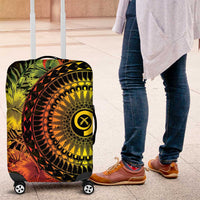 Vanuatu Luggage Cover Hibisus Polynesian Pattern Reggae - Polynesian Pride