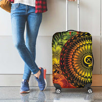 Vanuatu Luggage Cover Hibisus Polynesian Pattern Reggae - Polynesian Pride