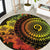 Vanuatu Round Carpet Hibisus Polynesian Pattern Reggae - Polynesian Pride