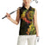 Vanuatu Women Sleeveless Polo Shirt Hibisus Polynesian Pattern Reggae - Polynesian Pride