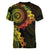 Vanuatu Women V-Neck T-Shirt Hibisus Polynesian Pattern Reggae - Polynesian Pride