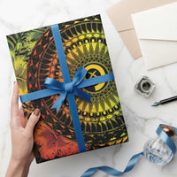 Vanuatu Wrapping Paper Hibisus Polynesian Pattern Reggae - Polynesian Pride