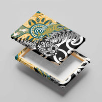 New Zealand Australia Rugby Canvas Wall Art Wallabies Aboriginal All Black Maori Tiki Together - Polynesian Pride