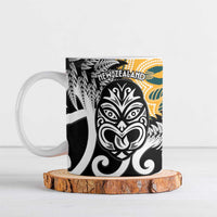 New Zealand Australia Rugby Ceramic Mug Wallabies Aboriginal All Black Maori Tiki Together - Polynesian Pride