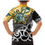 New Zealand Australia Rugby Custom Family Matching Mermaid Dress and Hawaiian Shirt Wallabies Aboriginal All Black Maori Tiki Together - Polynesian Pride