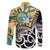 New Zealand Australia Rugby Custom Family Matching Short Sleeve Bodycon Dress and Hawaiian Shirt Wallabies Aboriginal All Black Maori Tiki Together - Polynesian Pride
