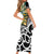 New Zealand Australia Rugby Custom Family Matching Short Sleeve Bodycon Dress and Hawaiian Shirt Wallabies Aboriginal All Black Maori Tiki Together - Polynesian Pride